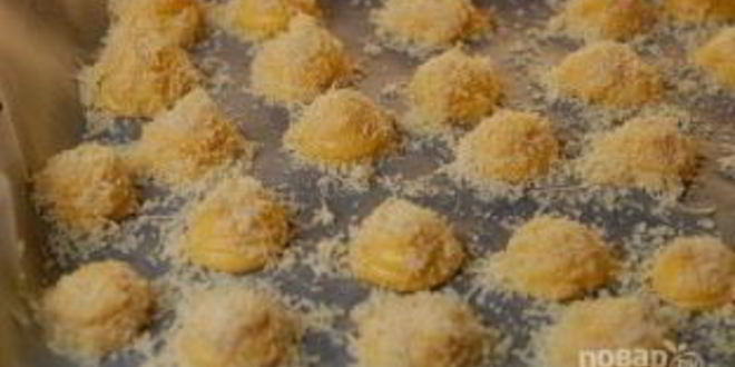 Рецепт сырных профитролей