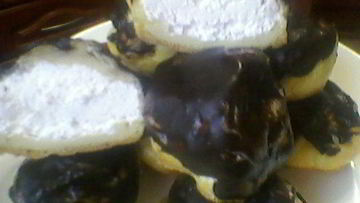 Рецепт Эклеров с бананово-йогуртовым кремом