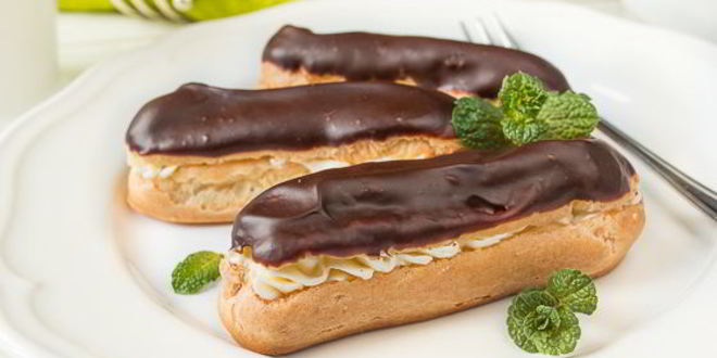 Рецепт эклеров с итальянским сливочным кремом и шоколадом