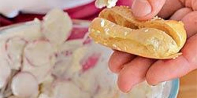 Рецепт эклеров с креветками