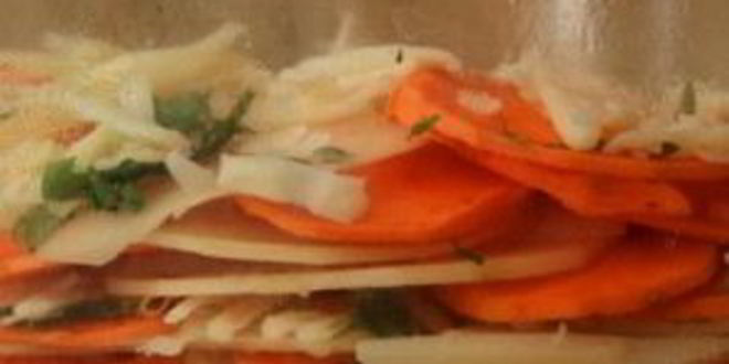 Рецепт картофельной запеканки с сырным соусом