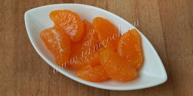 Рецепт овсяно-творожной запеканка с мандаринами