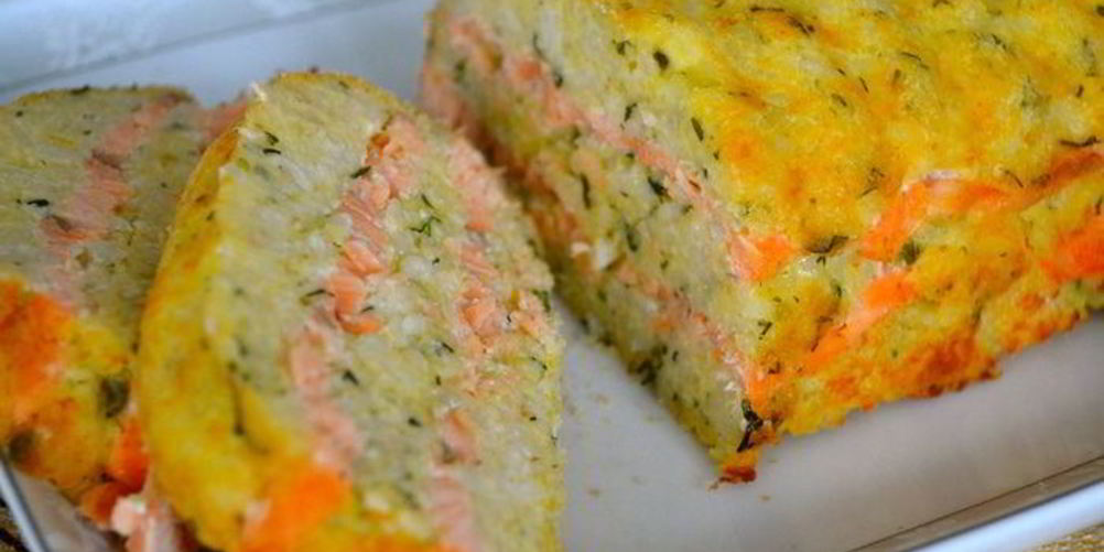 Как приготовить рисовую запеканку с лососем