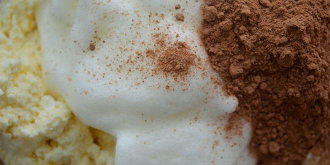 Рецепт шоколадна-творожной запеканка