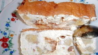 Рецепт Творожной запеканки с грушей и зефиром