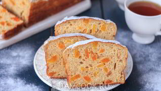 Рецепт Творожной запеканки с курагой