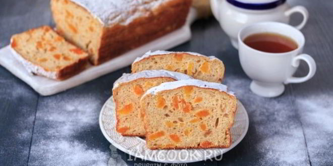 Рецепт творожной запеканки с курагой