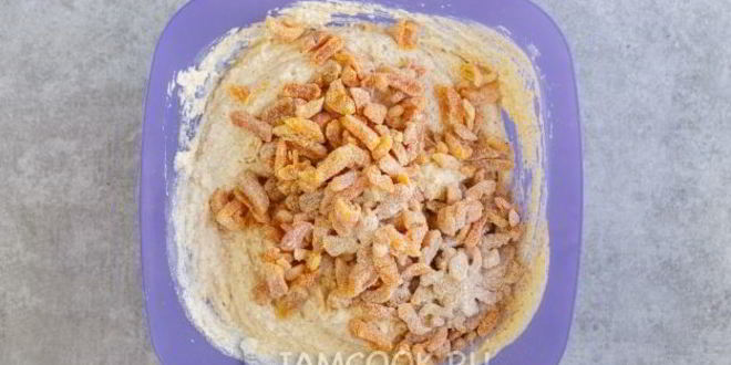 Рецепт творожной запеканки с курагой