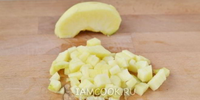 Рецепт творожной запеканки с яблоком по дюкану