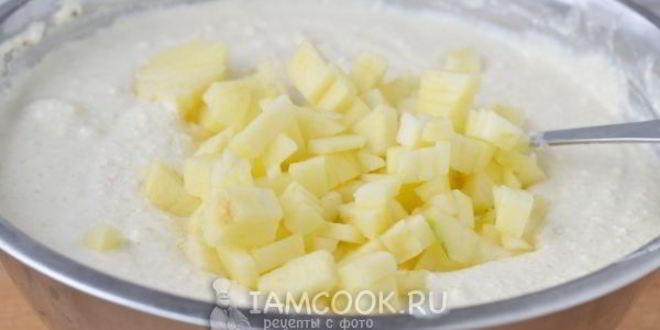 Рецепт творожной запеканки с яблоком по дюкану