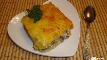 Рецепт Тыквенно-картофельной запеканка с грибами
