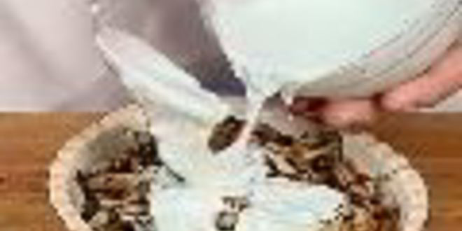 Рецепт запеканки из картофеля с вешенками и голубым сыром