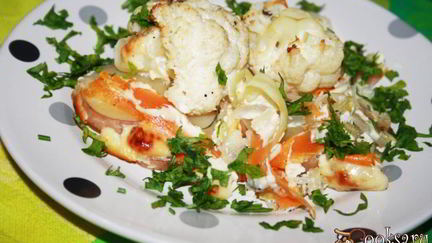 Рецепт Запеканки из летних овощей с очень вкусной заливкой