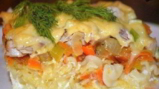 Рецепт Запеканки из макарон под молочным соусом
