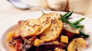 Рецепт Запеканки из печени, картофеля и бекона