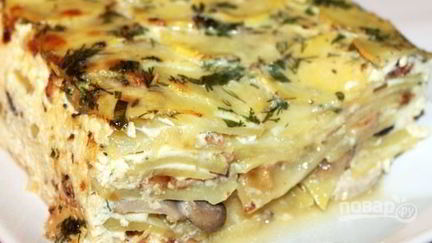 Рецепт Запеканки картофельной с курицей в духовке