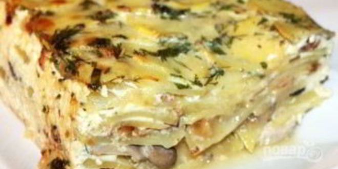 Рецепт запеканки картофельной с курицей в духовке