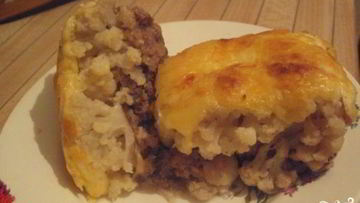 Рецепт Запеканки с цветной капустой и фаршем