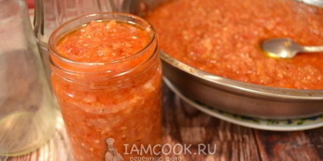 Рецепт аджики без яблок на зиму