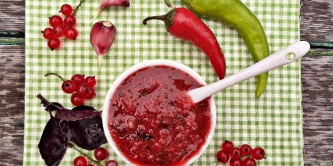 Рецепт аджики из красной смородины