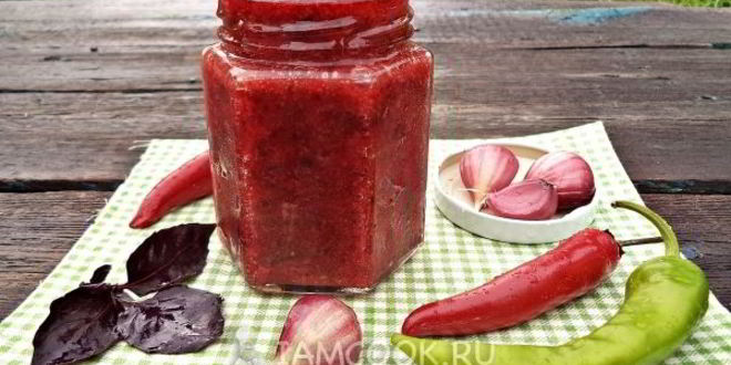 Рецепт аджики из красной смородины