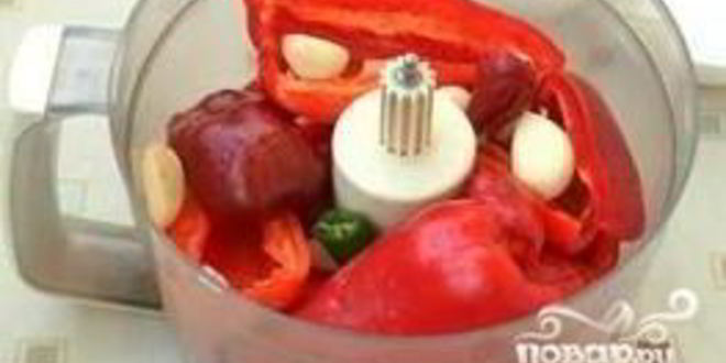 Рецепт аджики из перца и чеснока