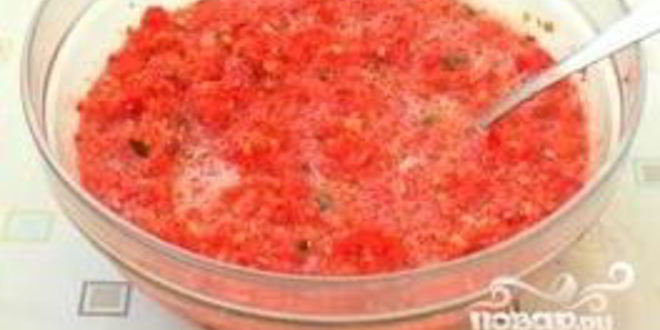 Рецепт аджики из перца и чеснока