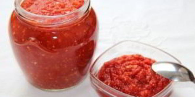 Рецепт аджики из перца и чеснока