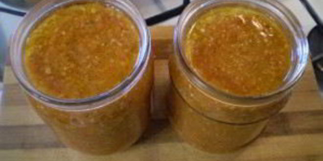 Рецепт аджики из помидоров на зиму с варкой