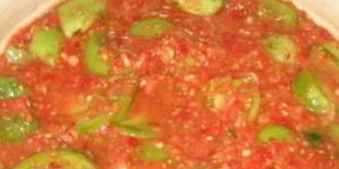 Рецепт аджики из зеленых помидоров сырая