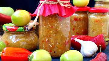 Рецепт Аджики из зеленых помидоров