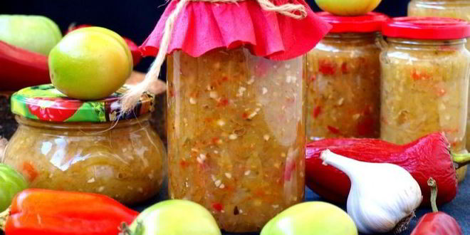 Рецепт аджики из зеленых помидоров