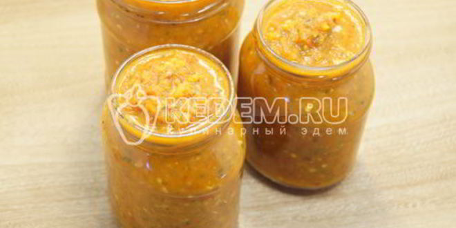 Рецепт аджики на зиму с яблоками
