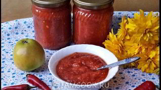 Рецепт Аджики с яблоками на зиму