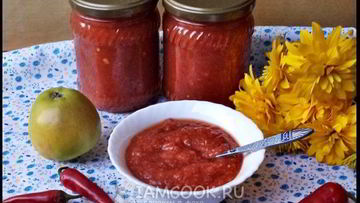 Рецепт Аджики с яблоками на зиму