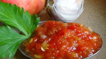 Рецепт Домашней аджики из кабачков с перцем