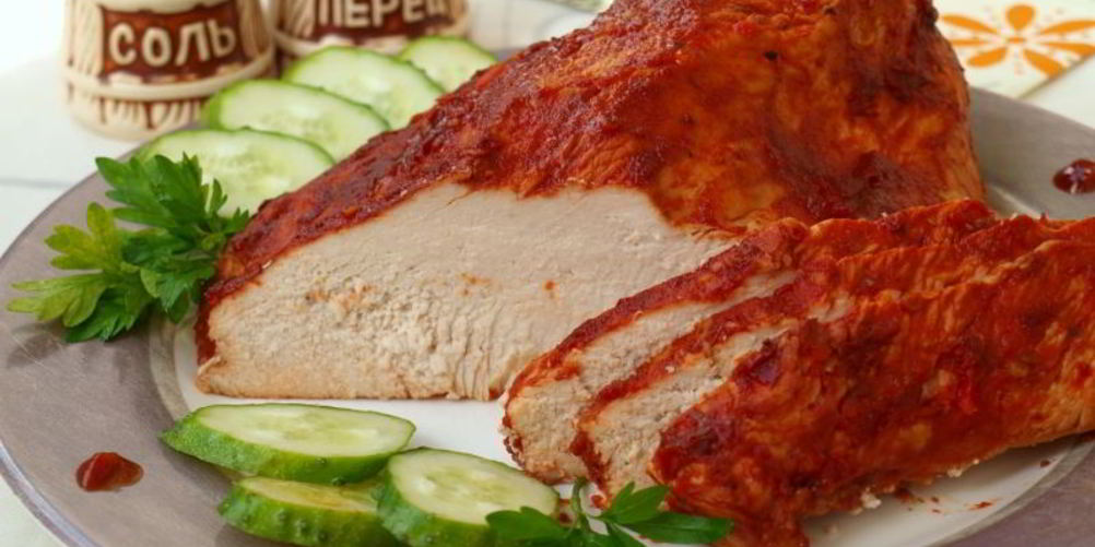 Как приготовить филе индейки запеченное в томатно-соевом соусе с аджикой