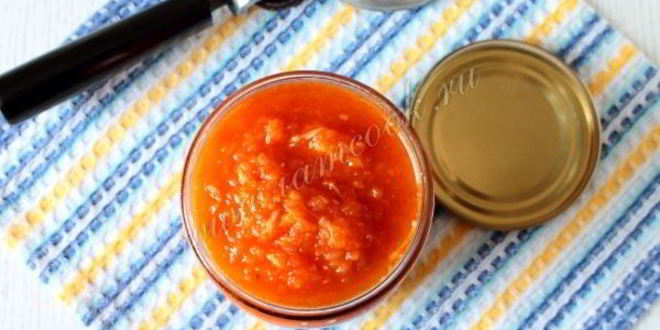 Рецепт классической аджики из кабачков на зиму