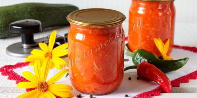 Рецепт классической аджики из кабачков на зиму