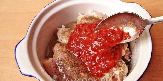 Рецепт кролика в аджике