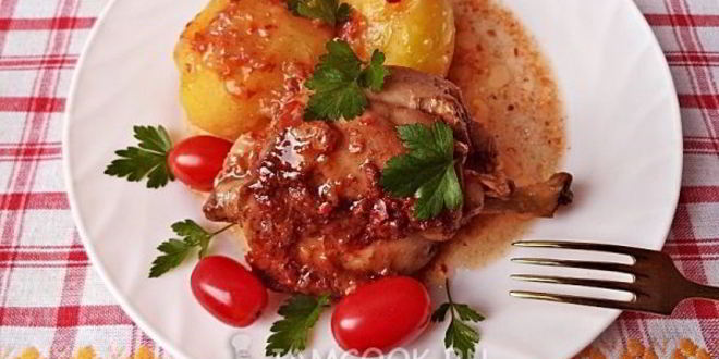 Рецепт кролика в аджике