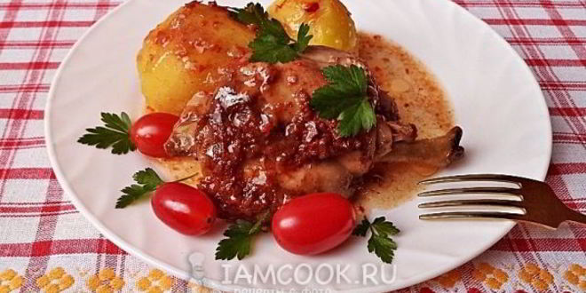 Рецепт кролика в аджике