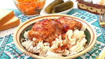 Рецепт Куриных бедрышек запеченных с аджикой