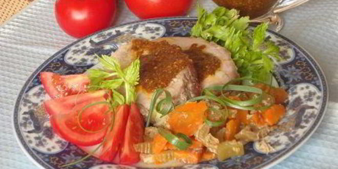 Рецепт мясной трапезы с аджикой