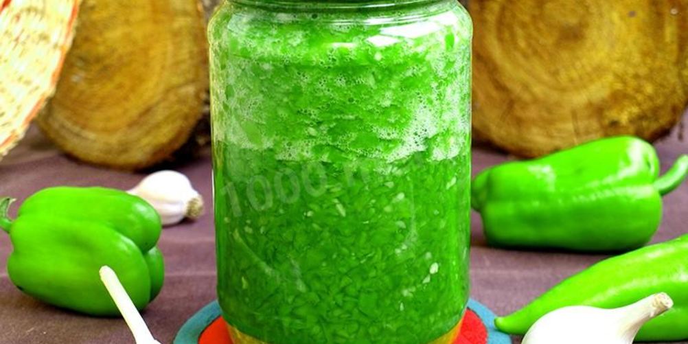 Как приготовить зеленую аджику с таркинским перцем
