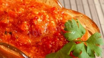 Рецепт Зеленых помидоров в аджике