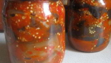 Рецепт Баклажанов на зиму Тещин язык