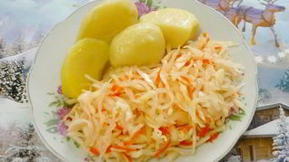 Рецепт Быстрой квашеной капусты