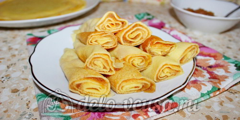 Как приготовить блинчики с джемом