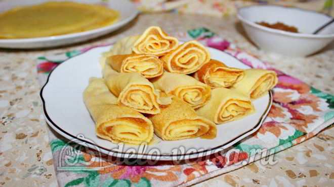 Рецепт Блинчиков с джемом